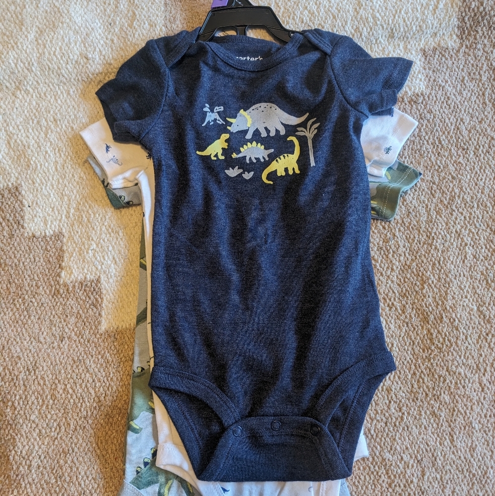 3x Dinosaur Onesies